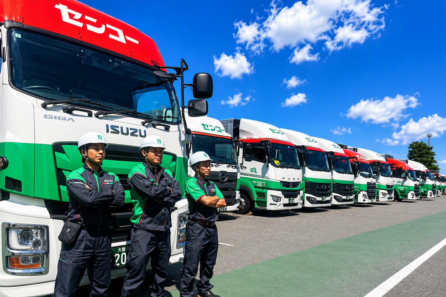 【トラックドライバー】日勤／大型トラック乗車メイン